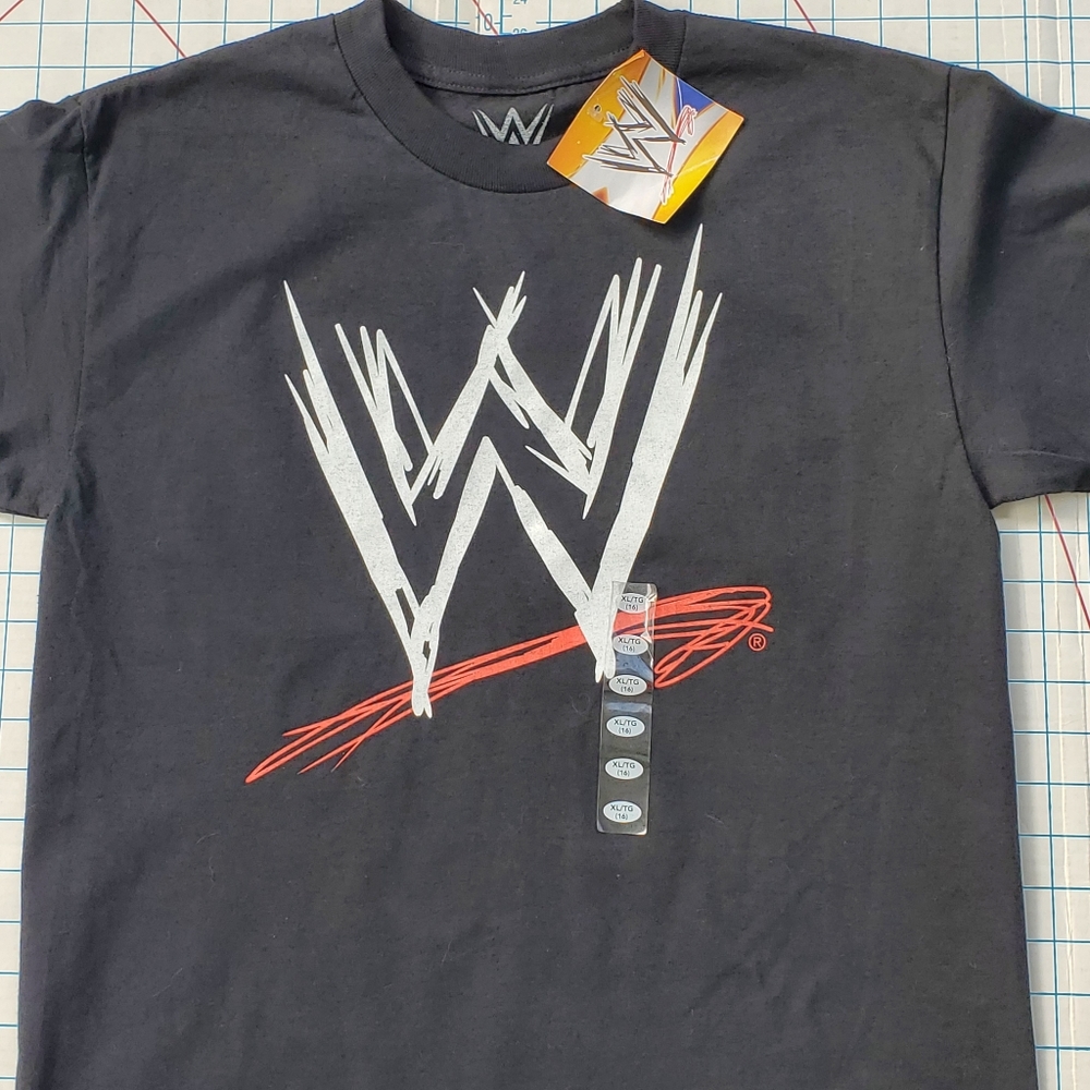 Wrestlemania Boys Kids XLarge 16 T-Shirt New Black
